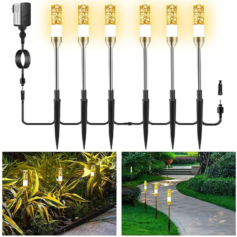 Pathway Lighting Outdoor Lighting Set of 6 Low Voltage Garden Pagoda